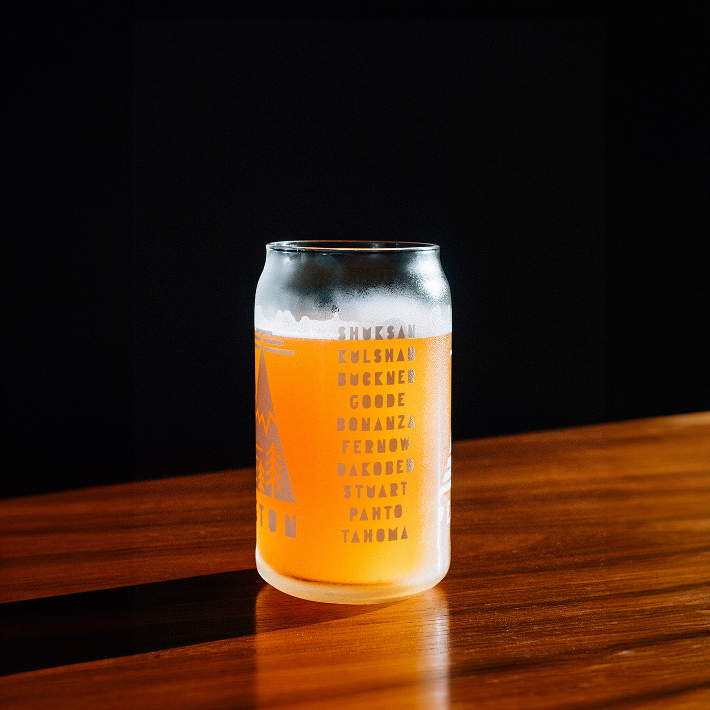 Peaks of Washington 16oz Glass Can