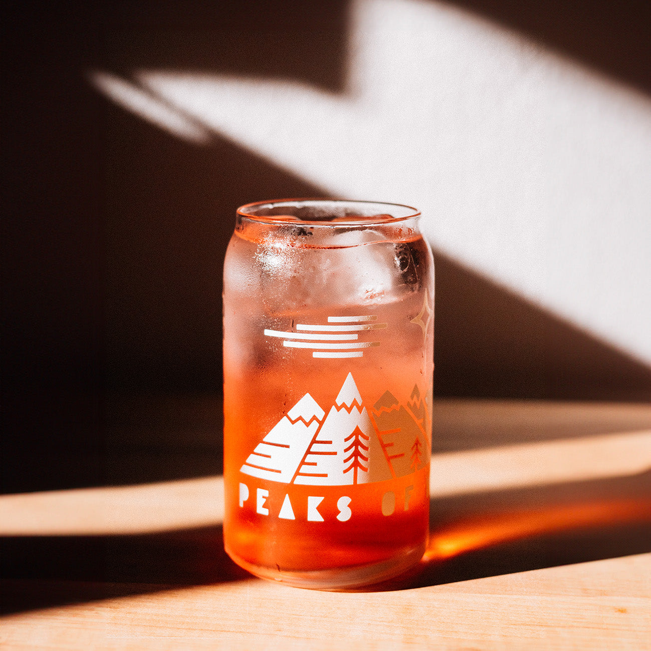 Peaks of Washington 16oz Glass Can