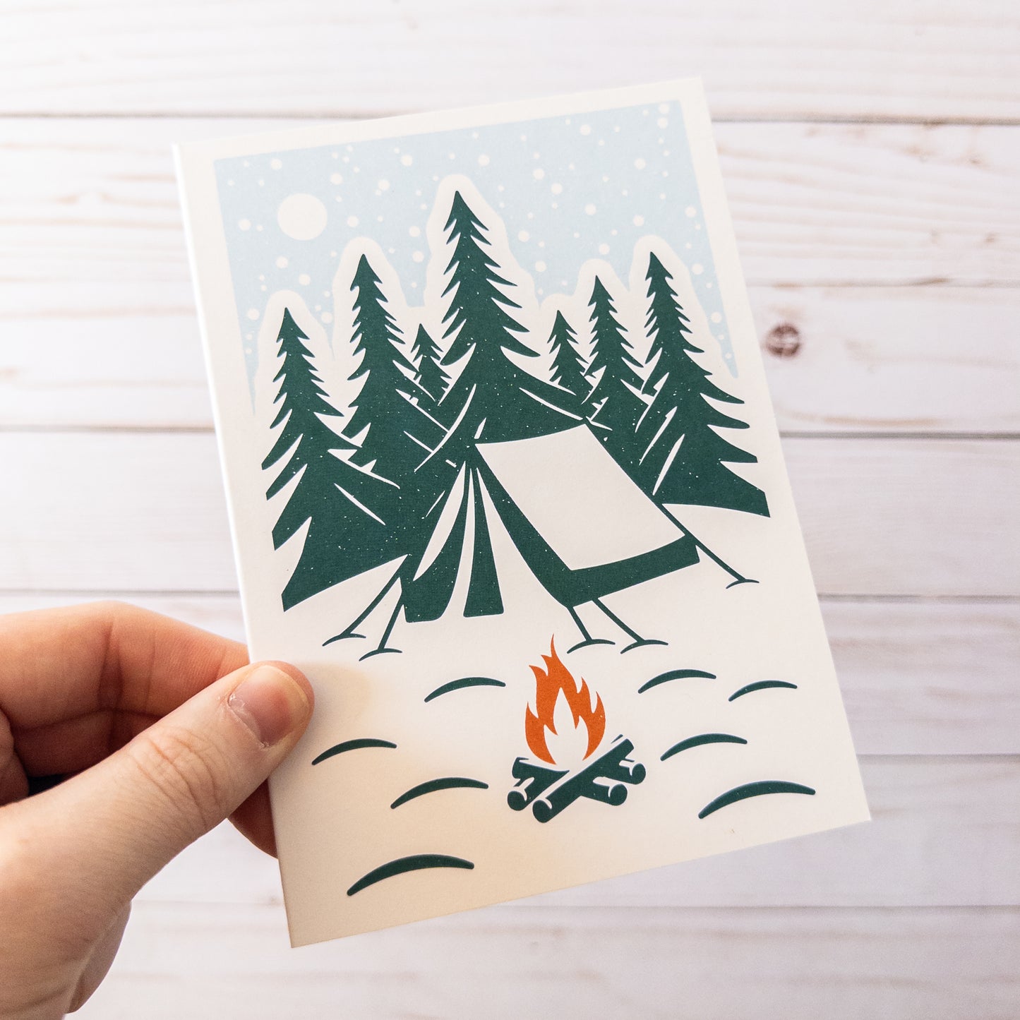 Blanketed Basecamp Art Card