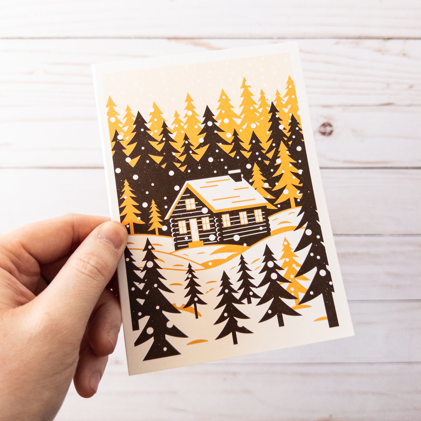 Snowy Retreat Art Card