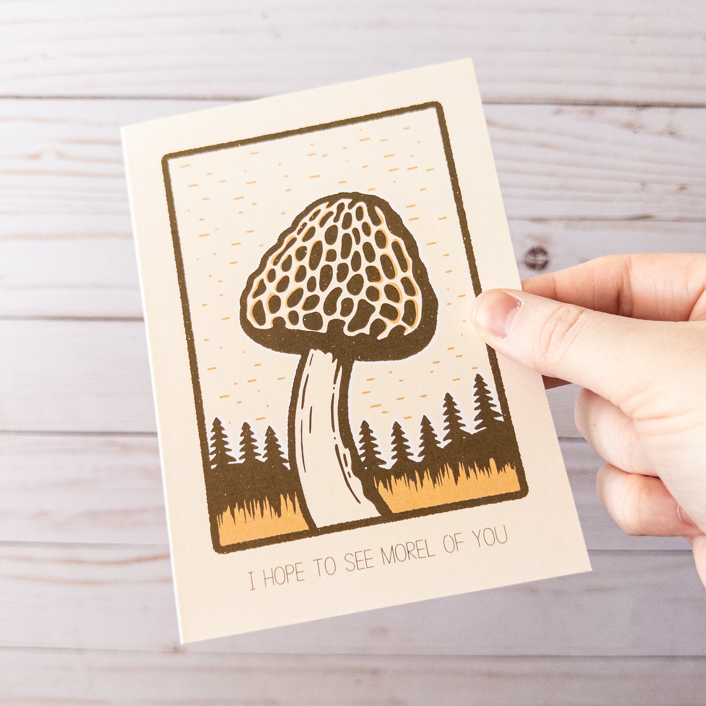 Morel Missing You Greeting Card