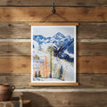 Black Peak - Watercolor Print with Hanger