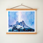 Liberty Bell Under the Stars - Watercolor Print with Hanger