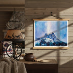 Liberty Bell Under the Stars - Watercolor Print with Hanger