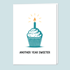 Cupcake Birthday Greeting Card