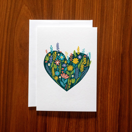 Heart in Bloom Art Card