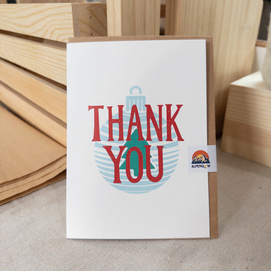 Holiday Ornament Thank You Card