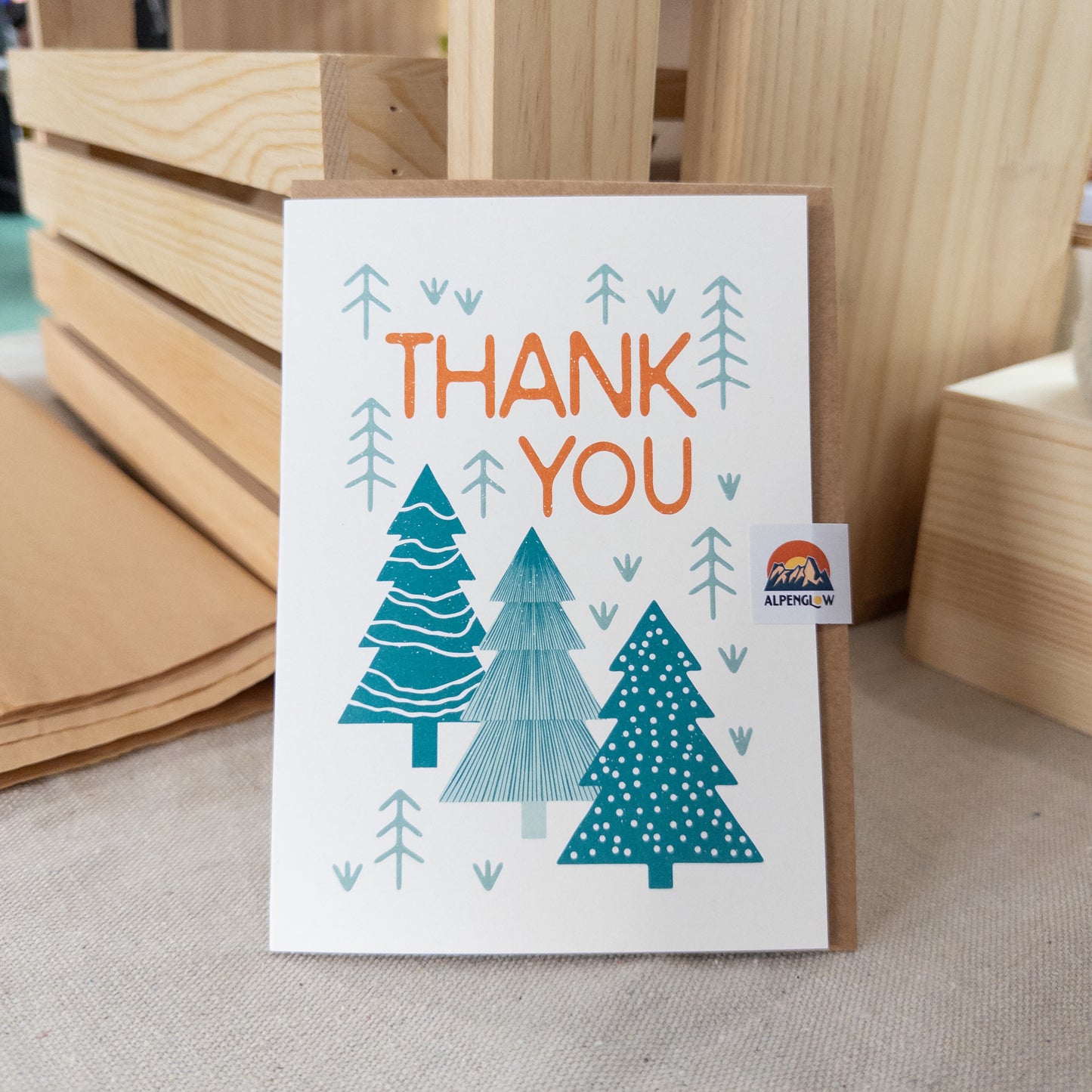 Holiday Forest Thank You Card