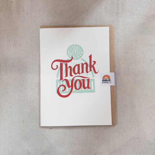 Holiday Beanie Thank You Card