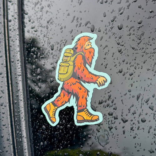 Squatch Hiker Sticker