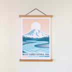Mount Rainier National Park Print with Magnetic Wall Hanger