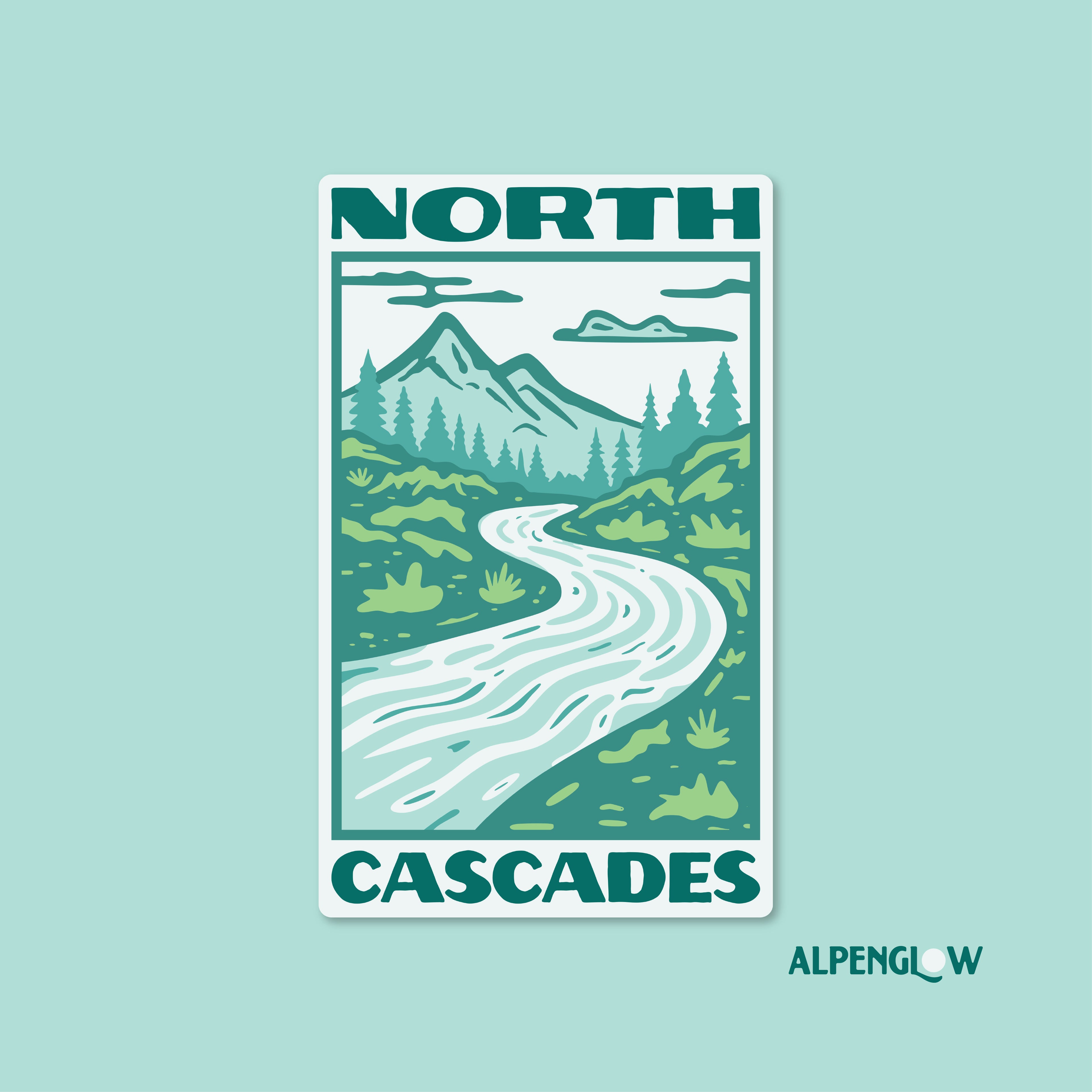Highland Stream North Cascades Sticker