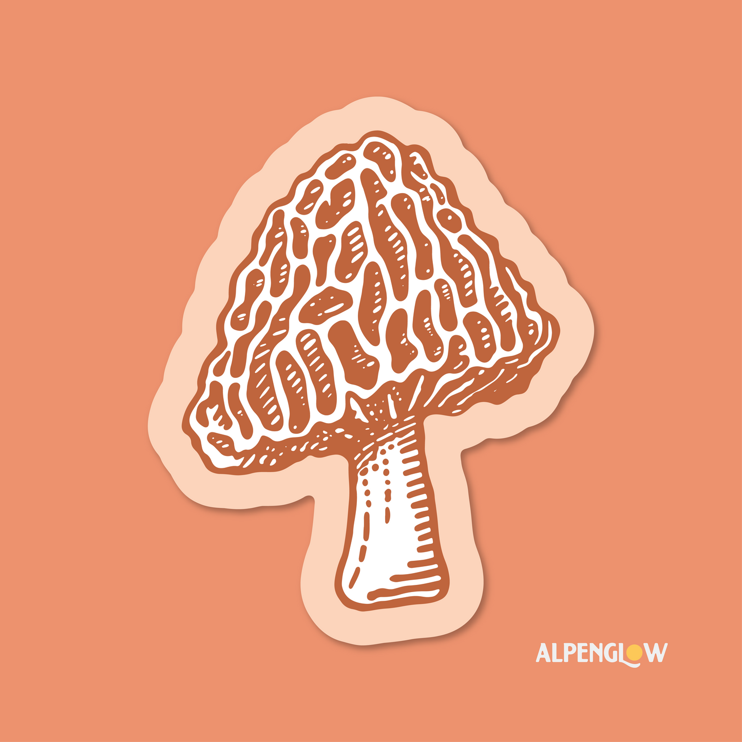 Morel Mushroom Sticker