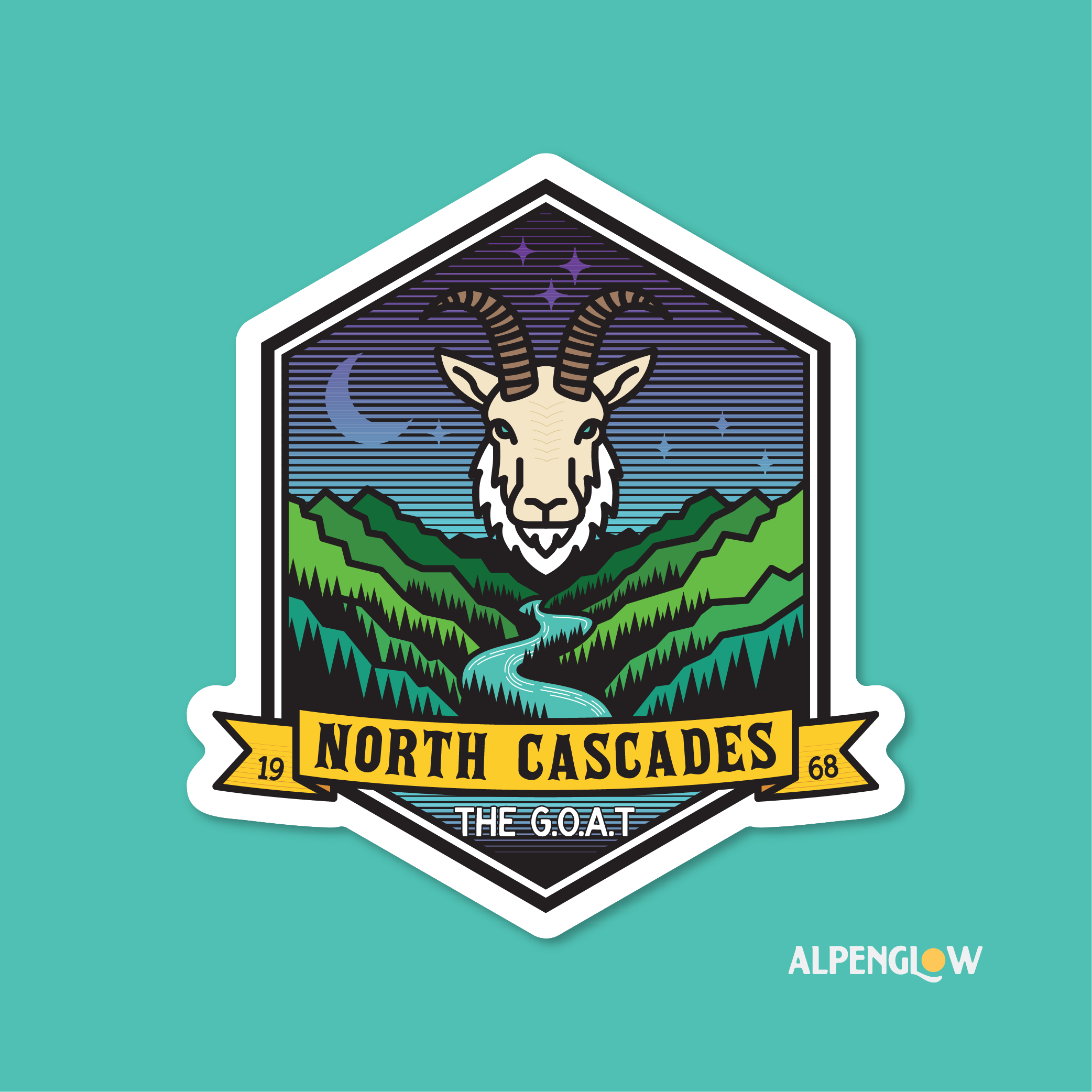 North Cascades - The G.O.A.T. Sticker