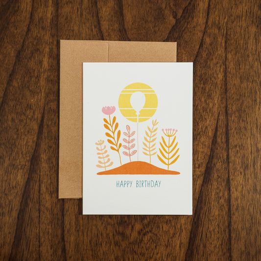 Wildflower Birthday Card