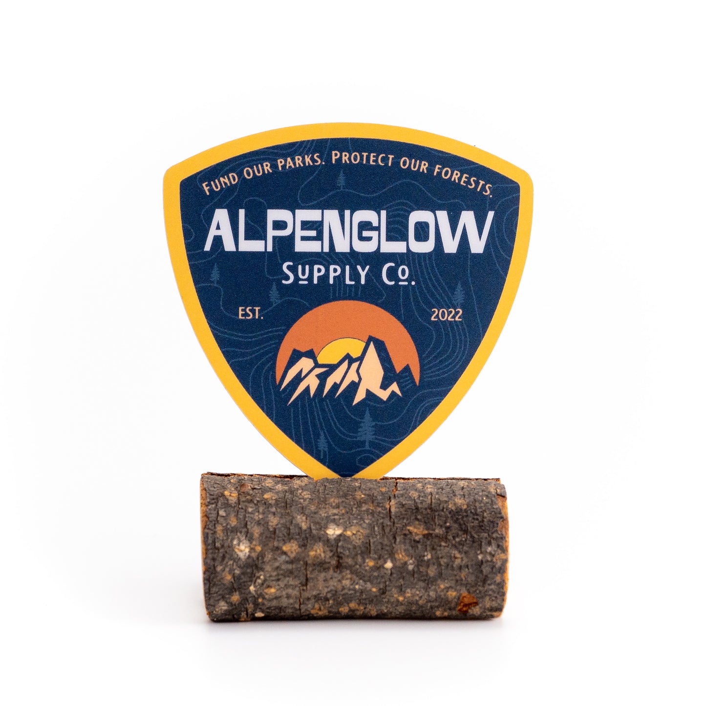 Alpenglow Triangle Badge Sticker