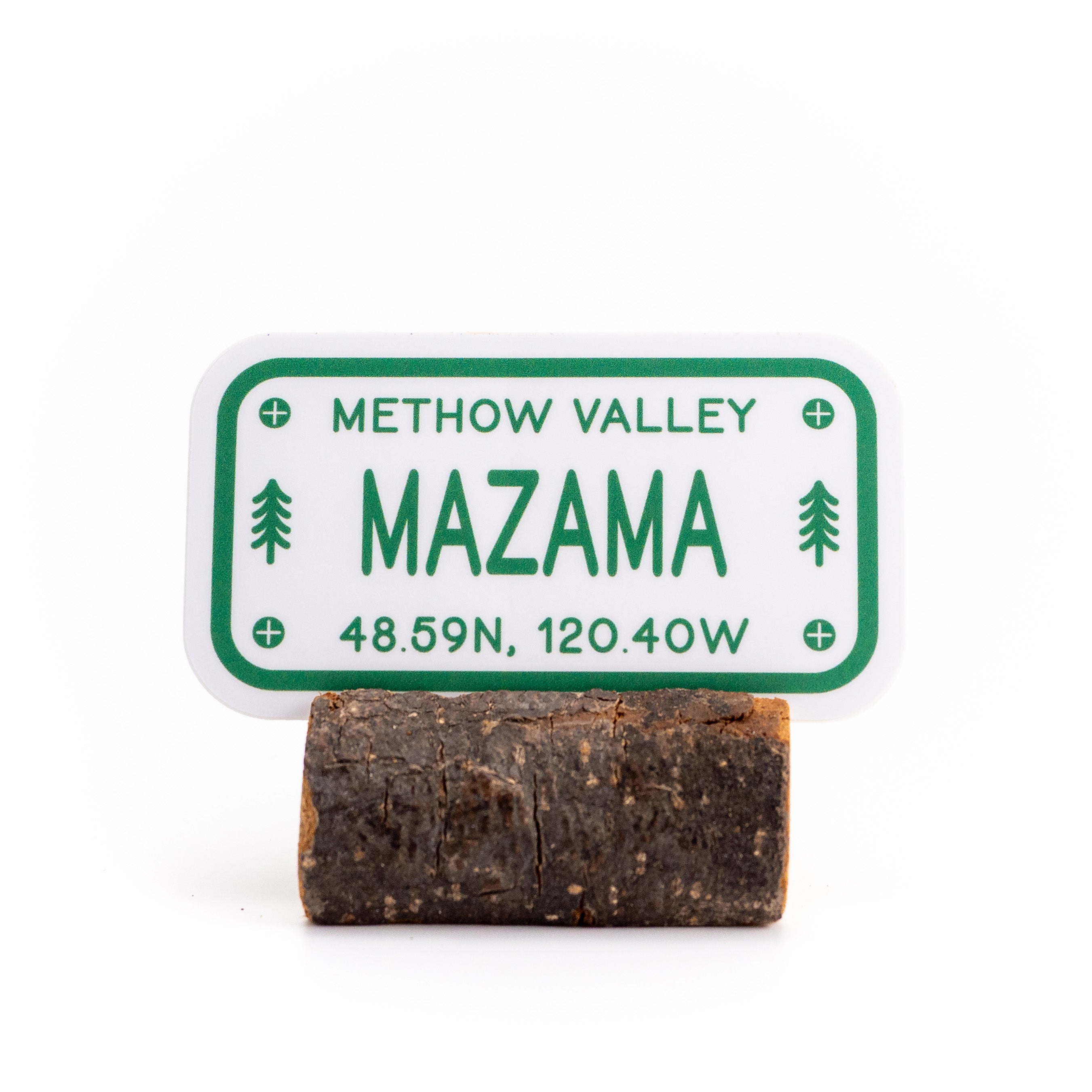 Mazama License Plate Sticker