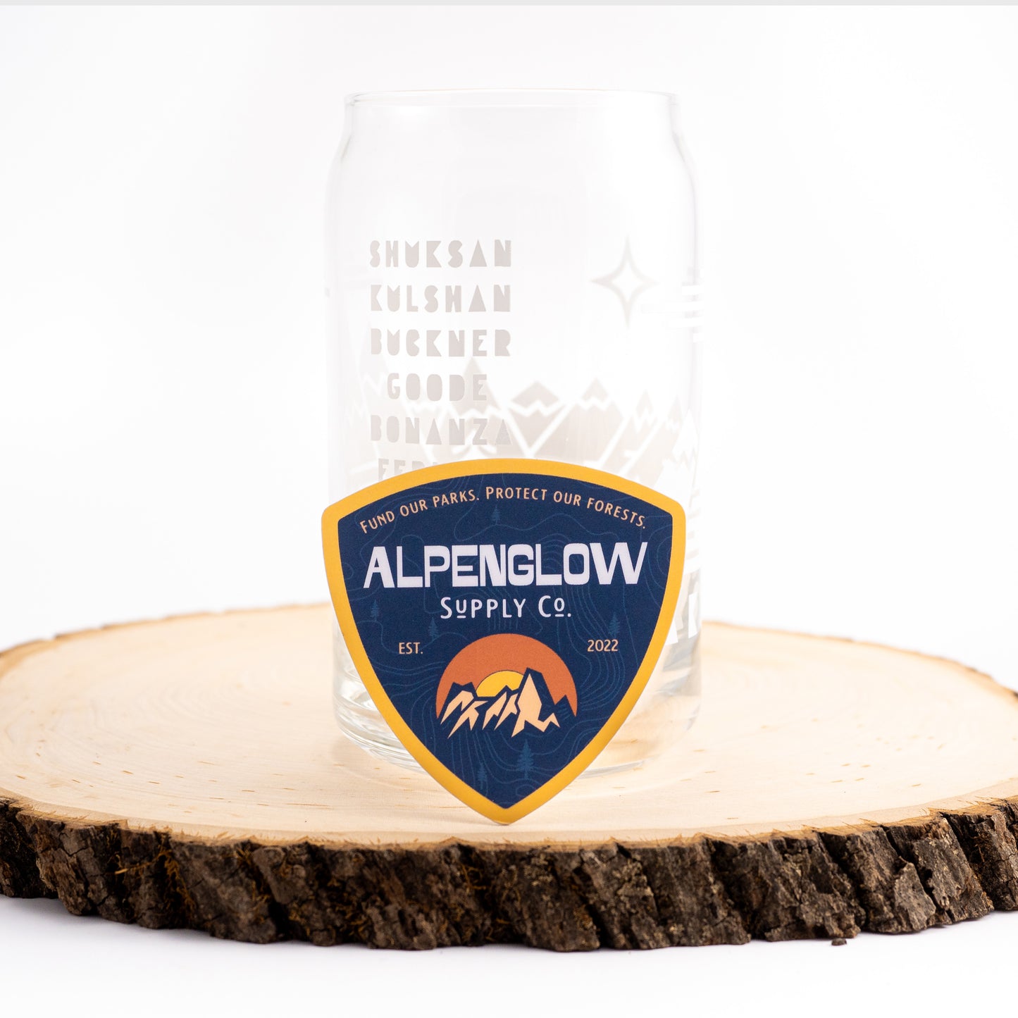 Alpenglow Triangle Badge Sticker