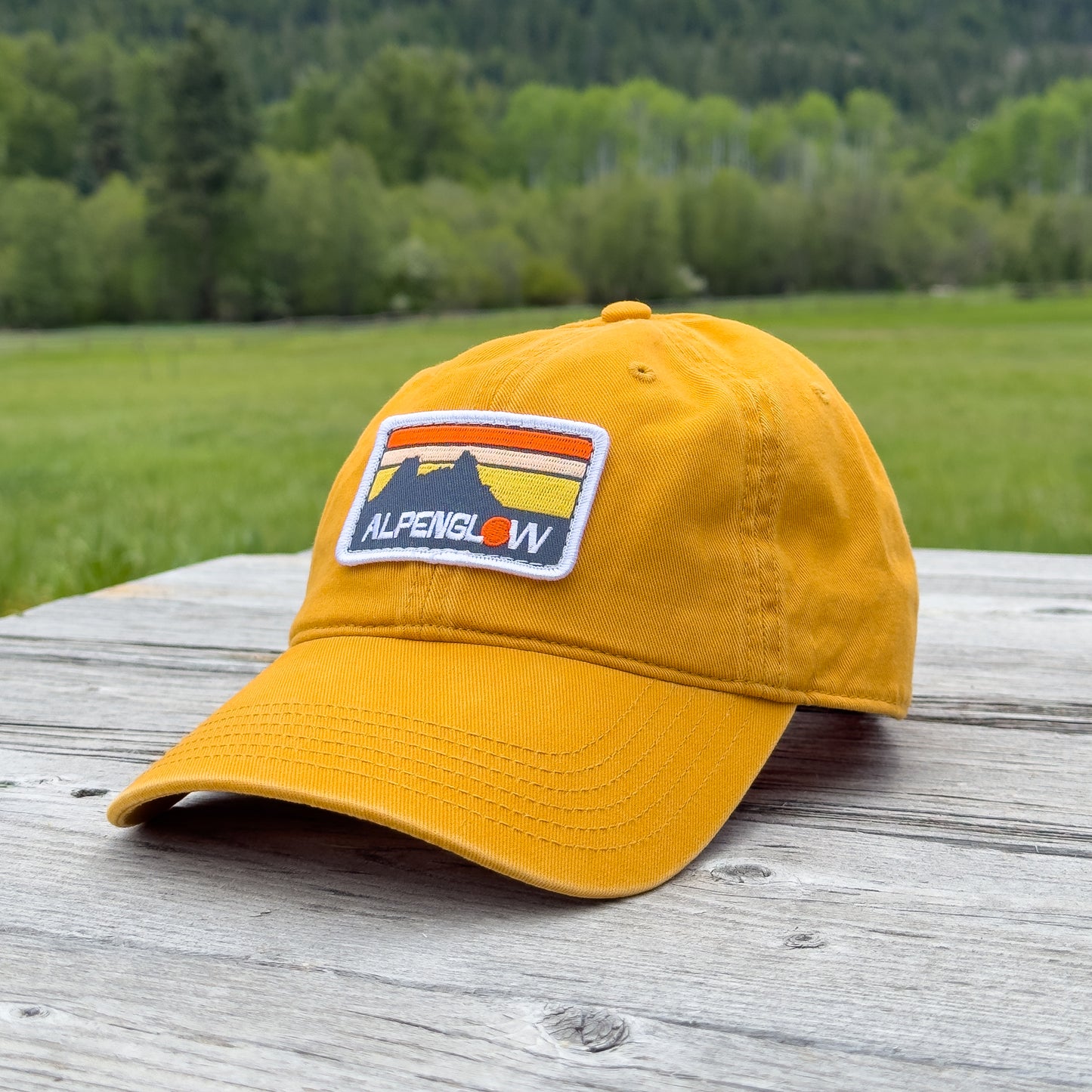 Alpenglow Embroidered Patch Dad Hat (Arrowleaf)