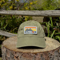 Alpenglow Embroidered Patch Dad Hat (Sage)