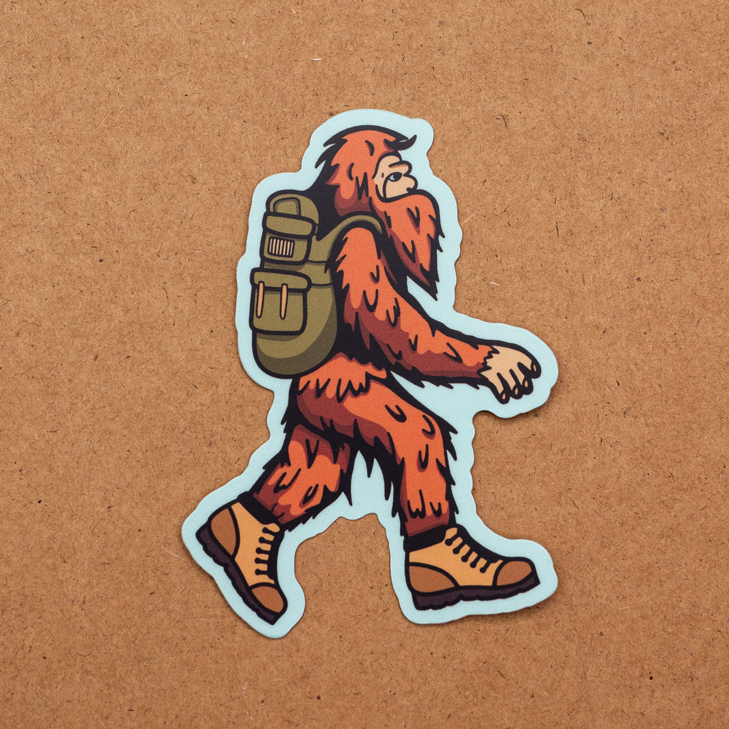 Squatch Hiker Sticker