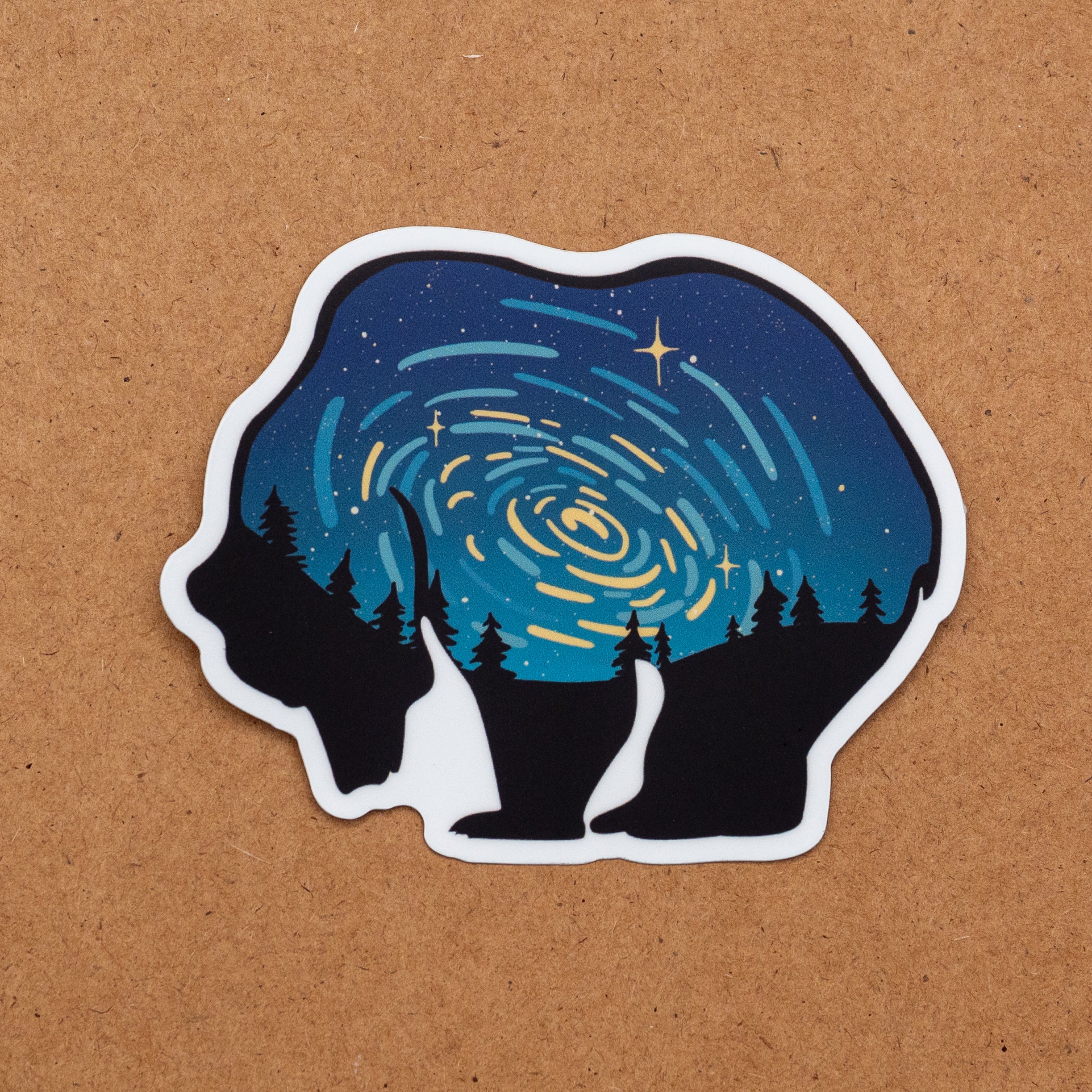 Starry Bear Sticker