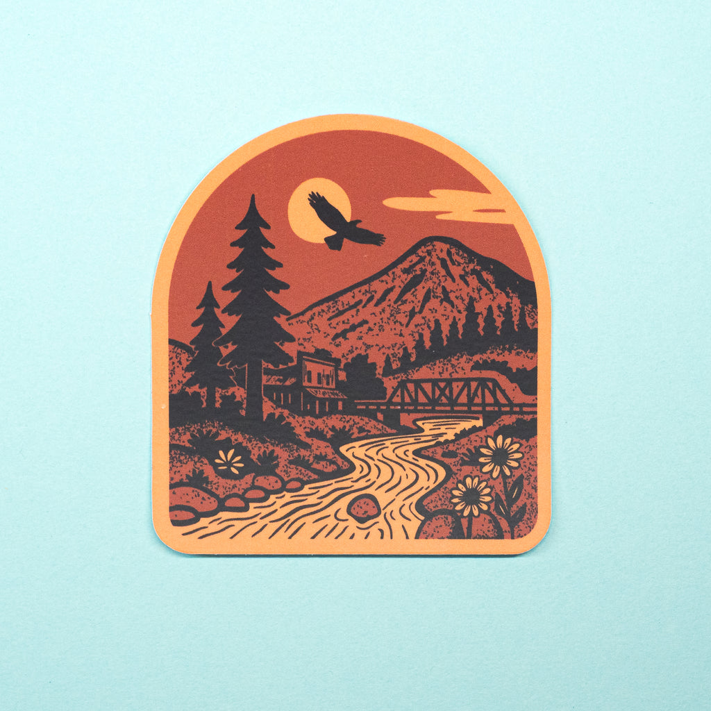 Western River Sticker