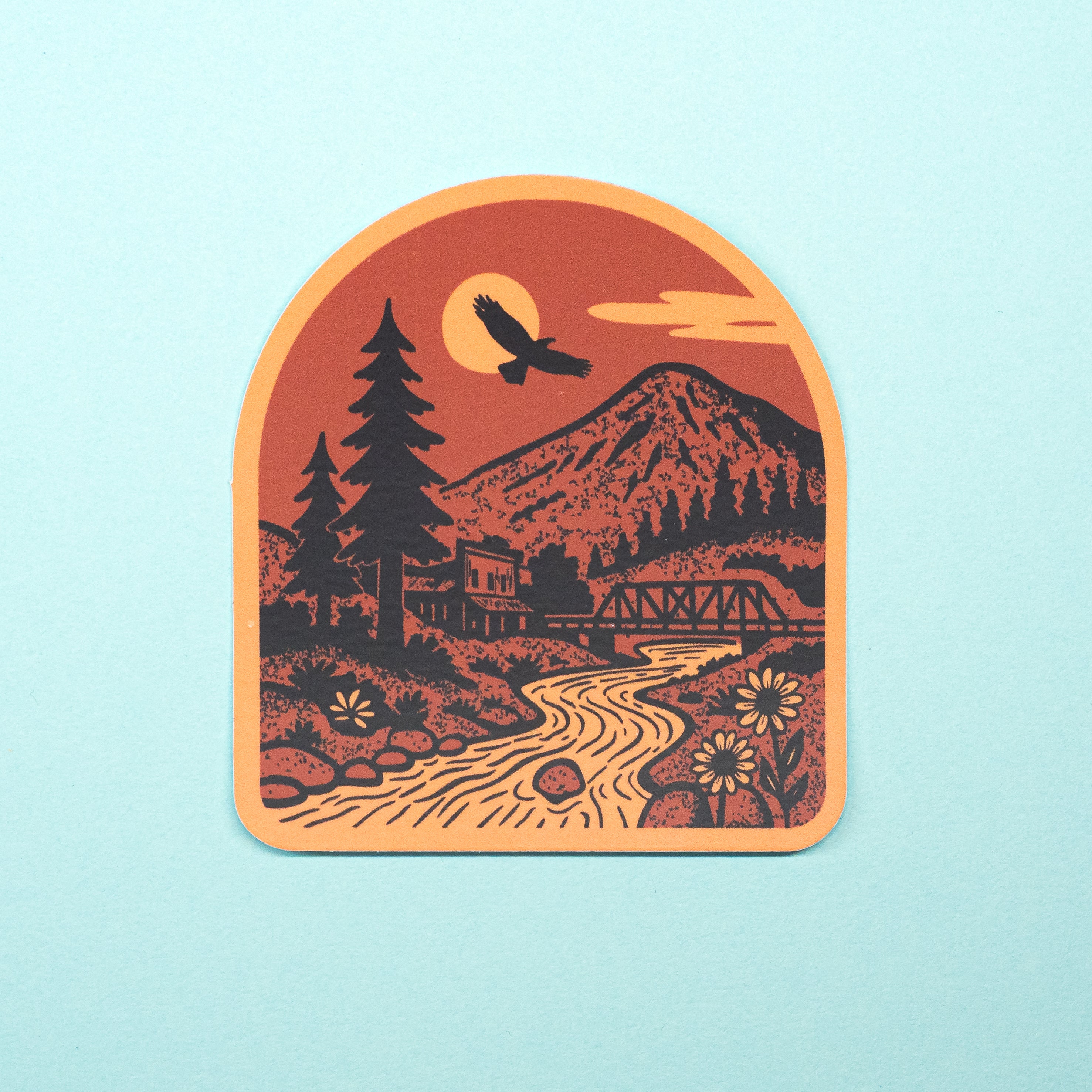 Western River Sticker