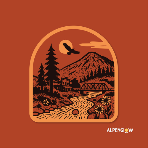 Western River Sticker