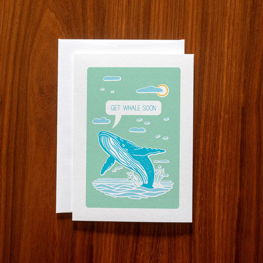 Get Whale Soon Greeting Card
