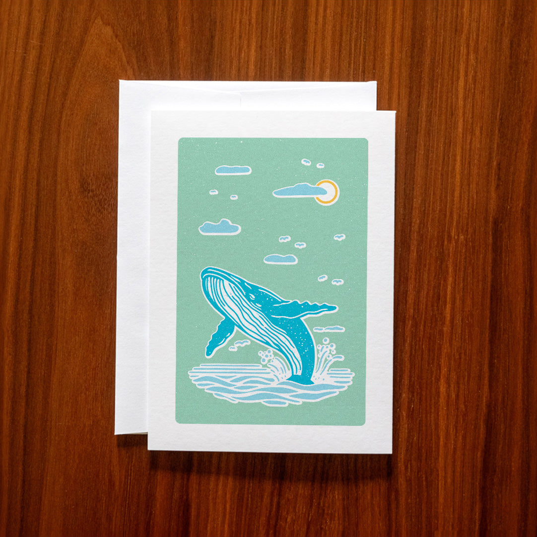 Whale's Leap Art Card
