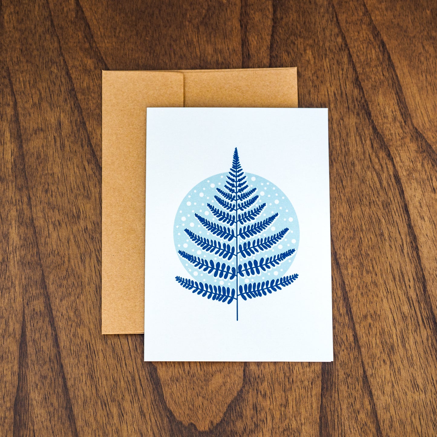 Wintry Fern Art Card