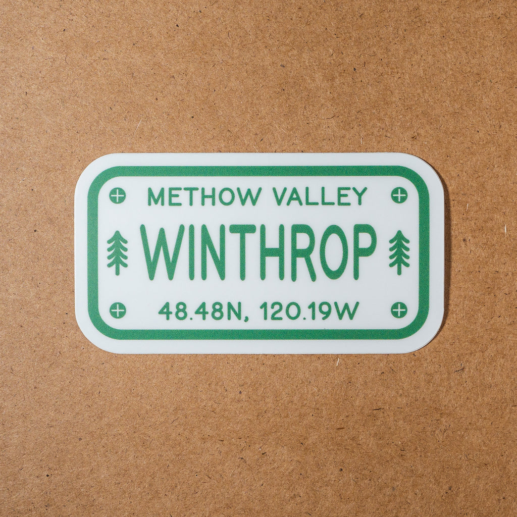 Winthrop License Plate Sticker
