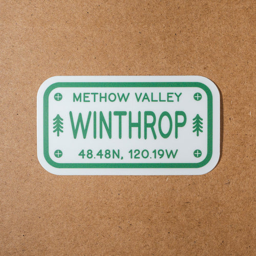 Winthrop License Plate Sticker