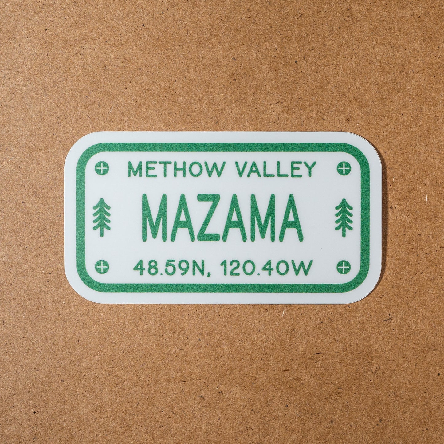 Mazama License Plate Sticker