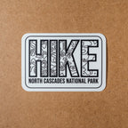 Hike North Cascades National Park Topo Sticker